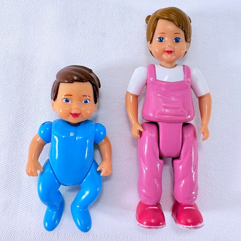 Beverly Hills Sweet Li'l Family Dollhouse Figures (2) Girl Baby Set Replacements